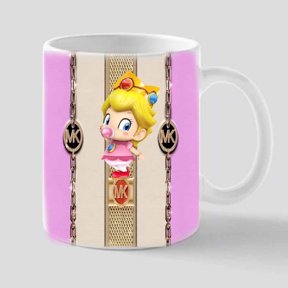 Princess Peach coffee cup